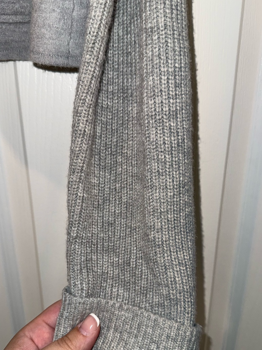 Ann Taylor Merino Wool Knit Sleeve Cropped Chic Sweater Blazer Jacket - Picture 6 of 7